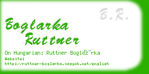 boglarka ruttner business card